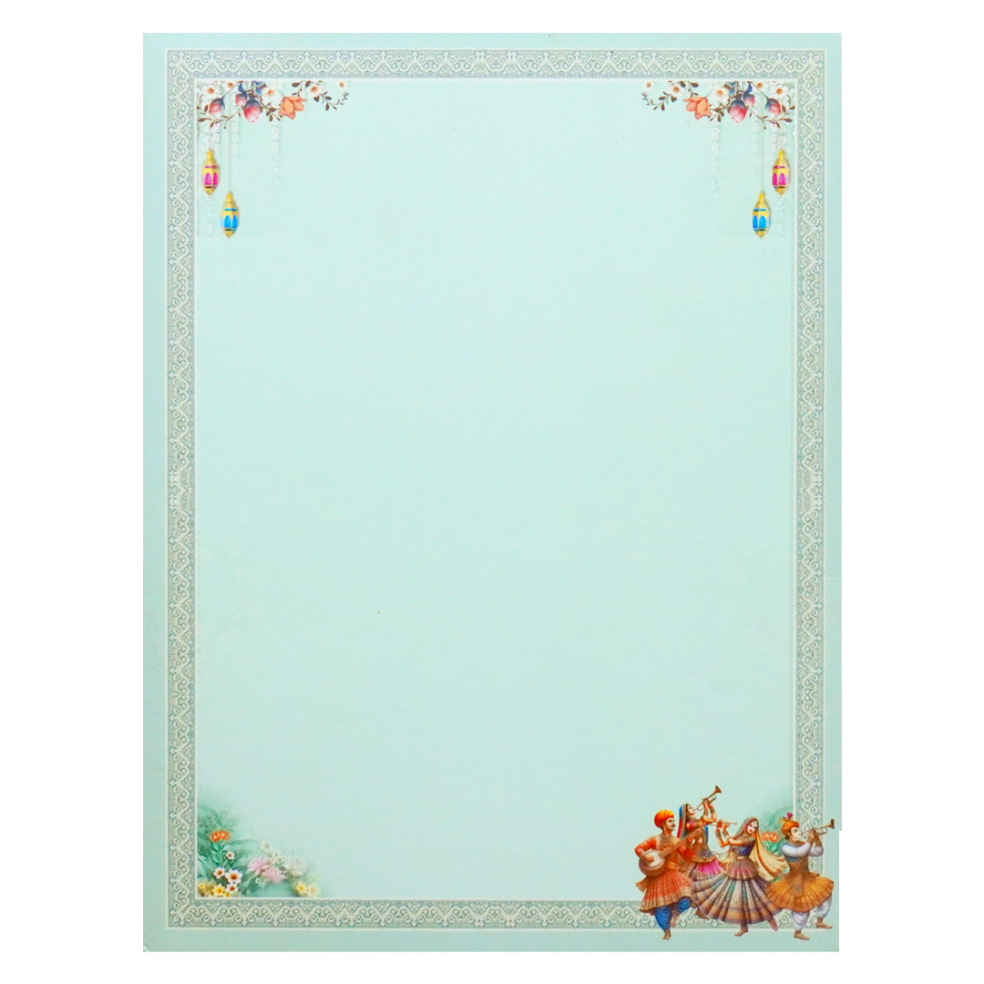 Royal Procession Padded Wedding Card-KSH72360