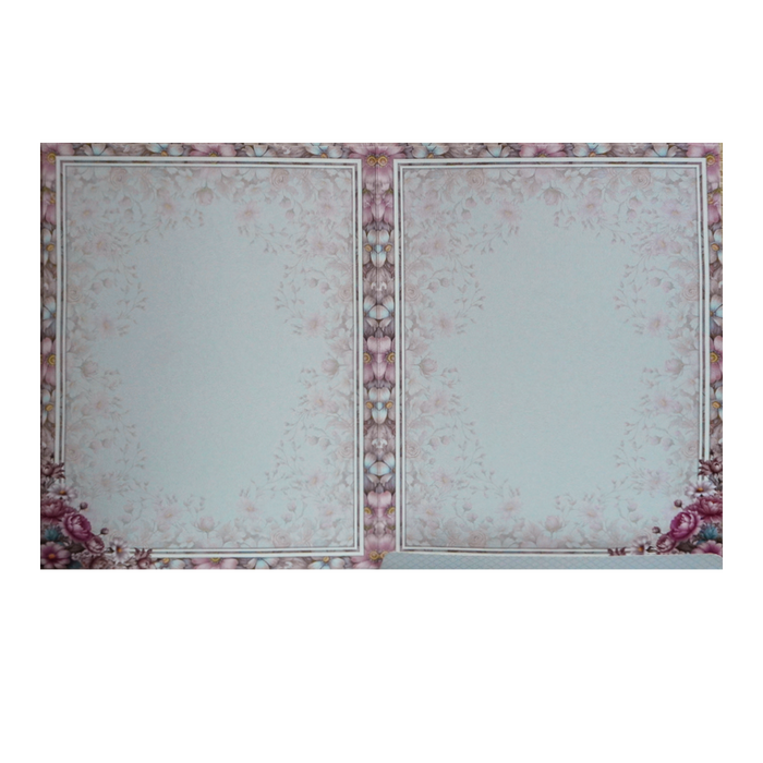 Light Blue Floral Box Wedding Card-King of Cards