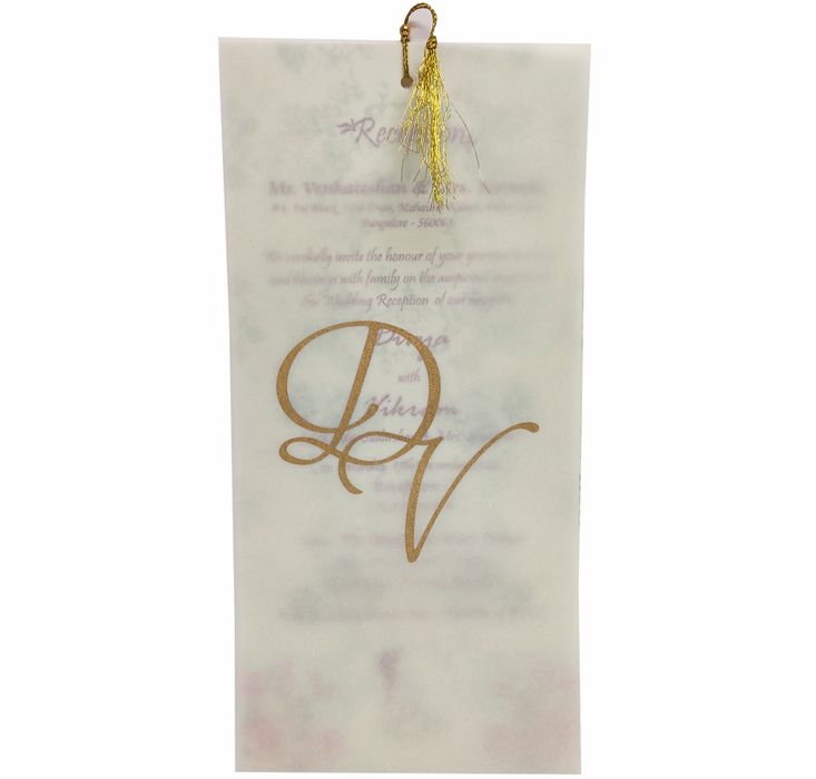 Pink Floral Laser Cut Panache Offset wedding Card-KNP7008P-King of Cards