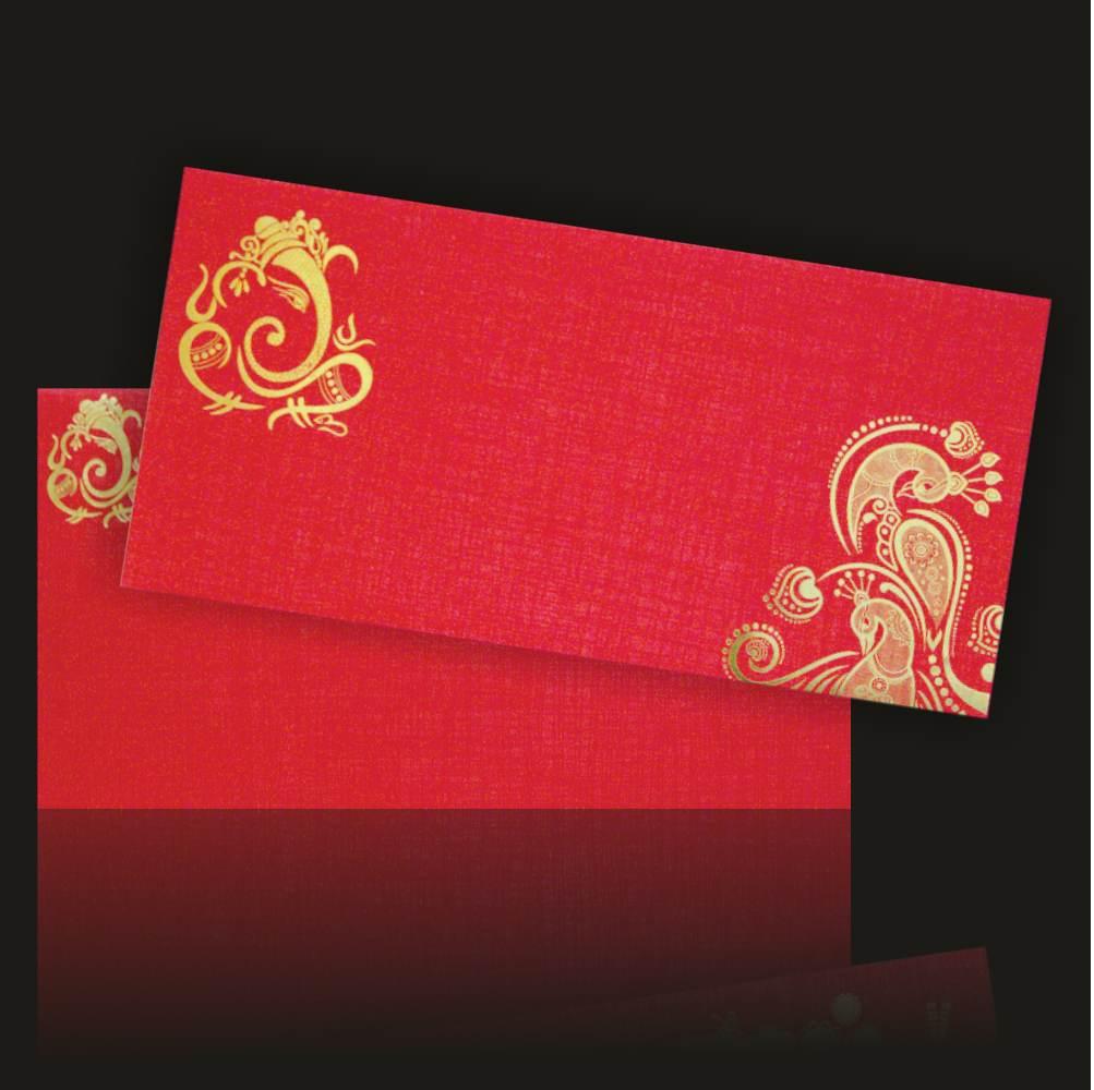 Red Peacock Design Personal Card