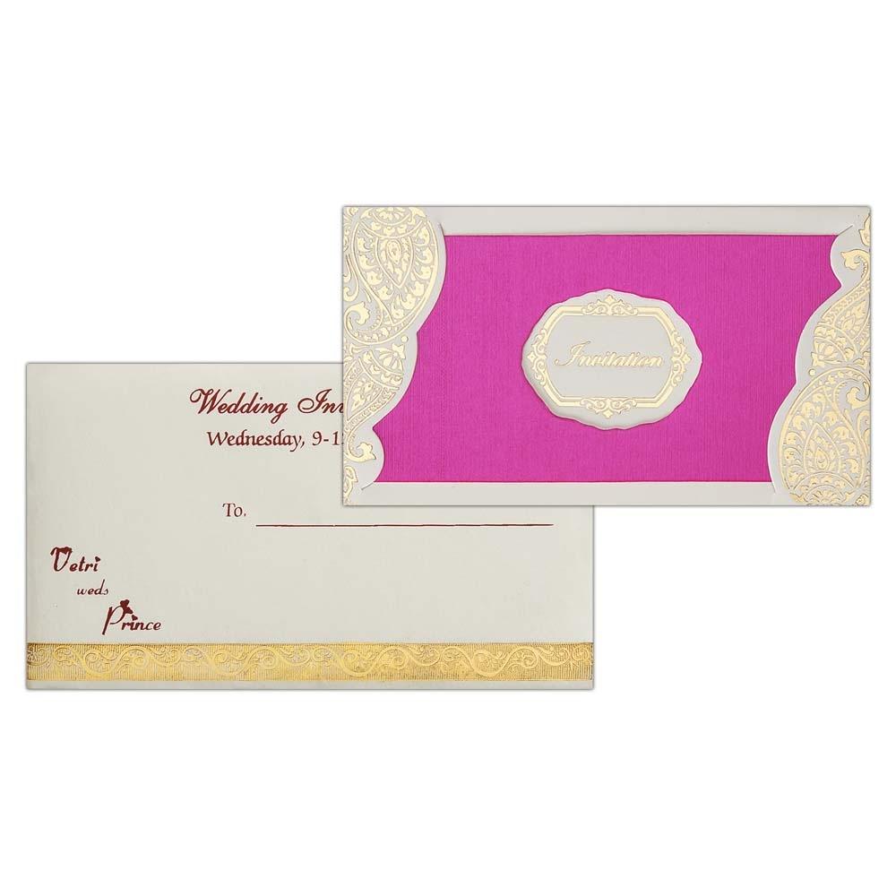 Invitation Card - Personal Indian Wedding Card-KNK1384