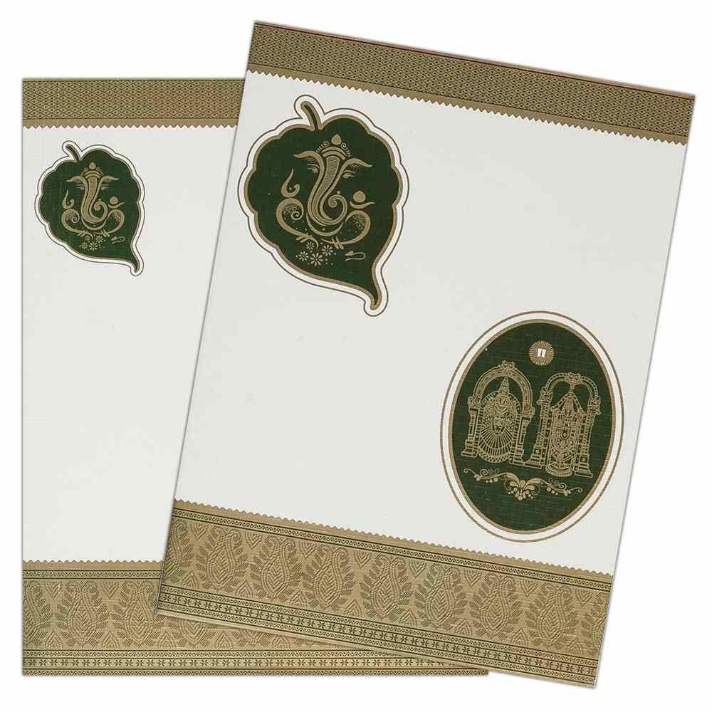 Felicitous Balaji Padmavathi Wedding Card - KNK1743