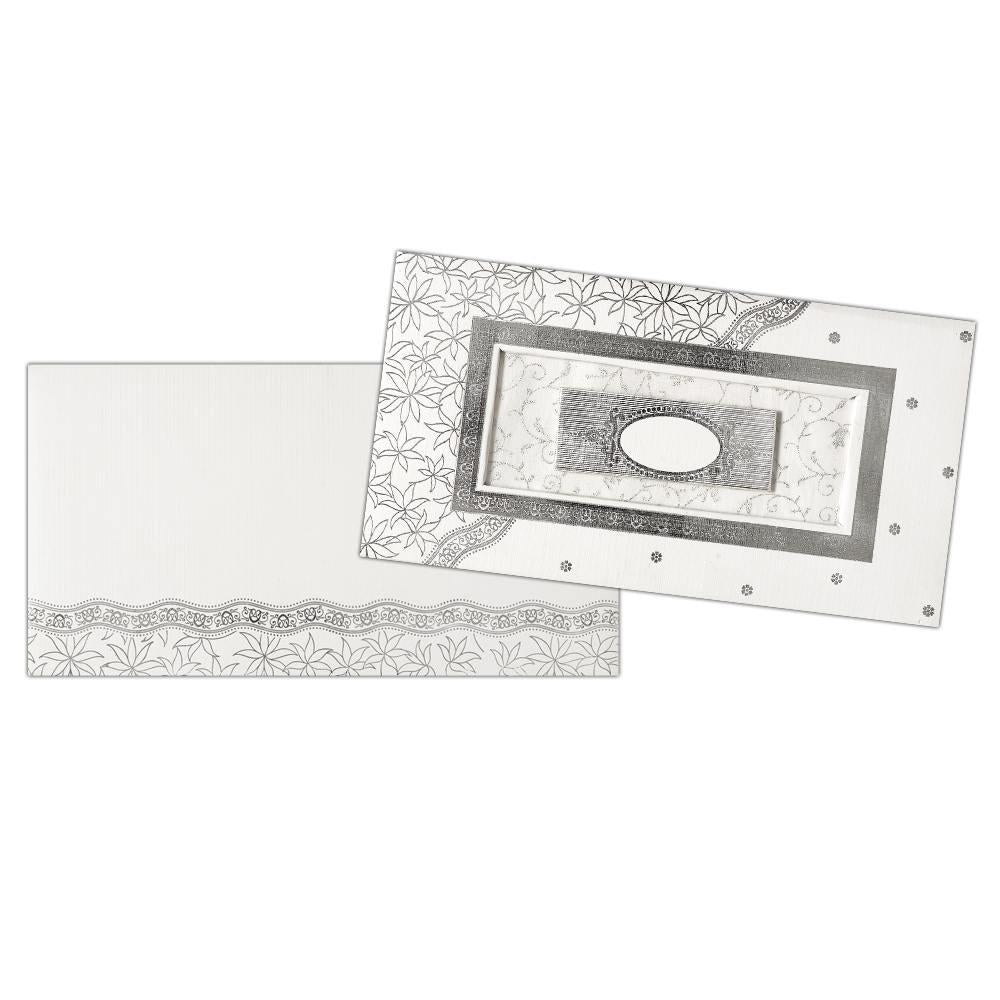 Marvelous White Shading With Wedding Invitation Card - KNK2552