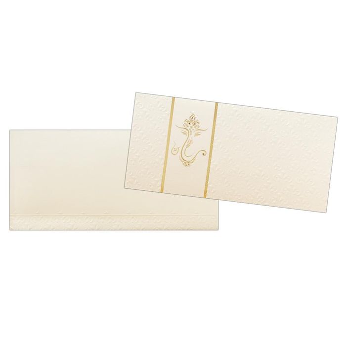 White Invitation Card-King of Cards