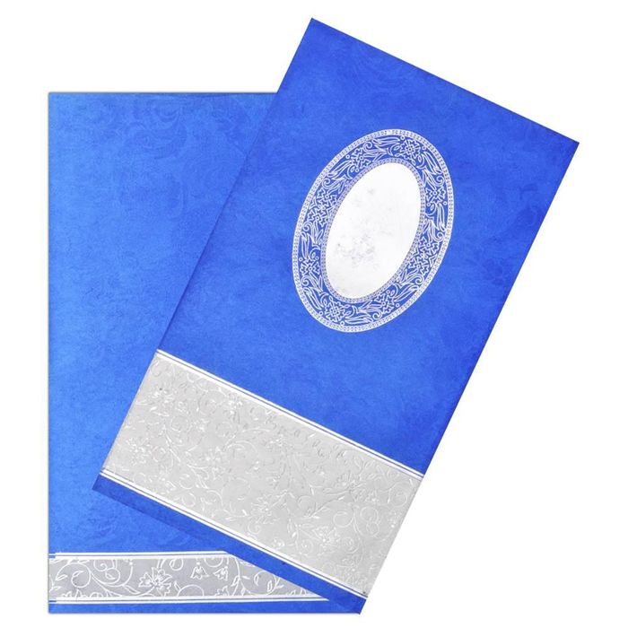 Blue Invitation Card-King of Cards