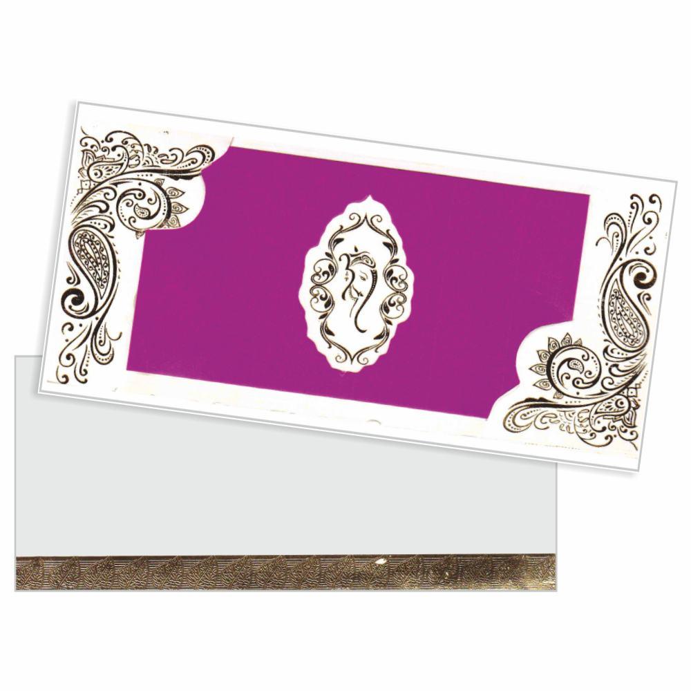 Invitation Card - Personal Pink Ganesha Card - KNK3603