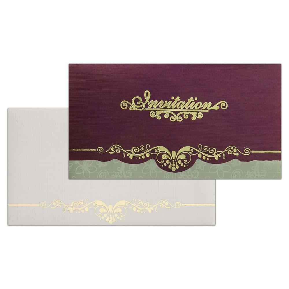 Invitation Card - Elegant Personal Marriage Cards-KNK4963