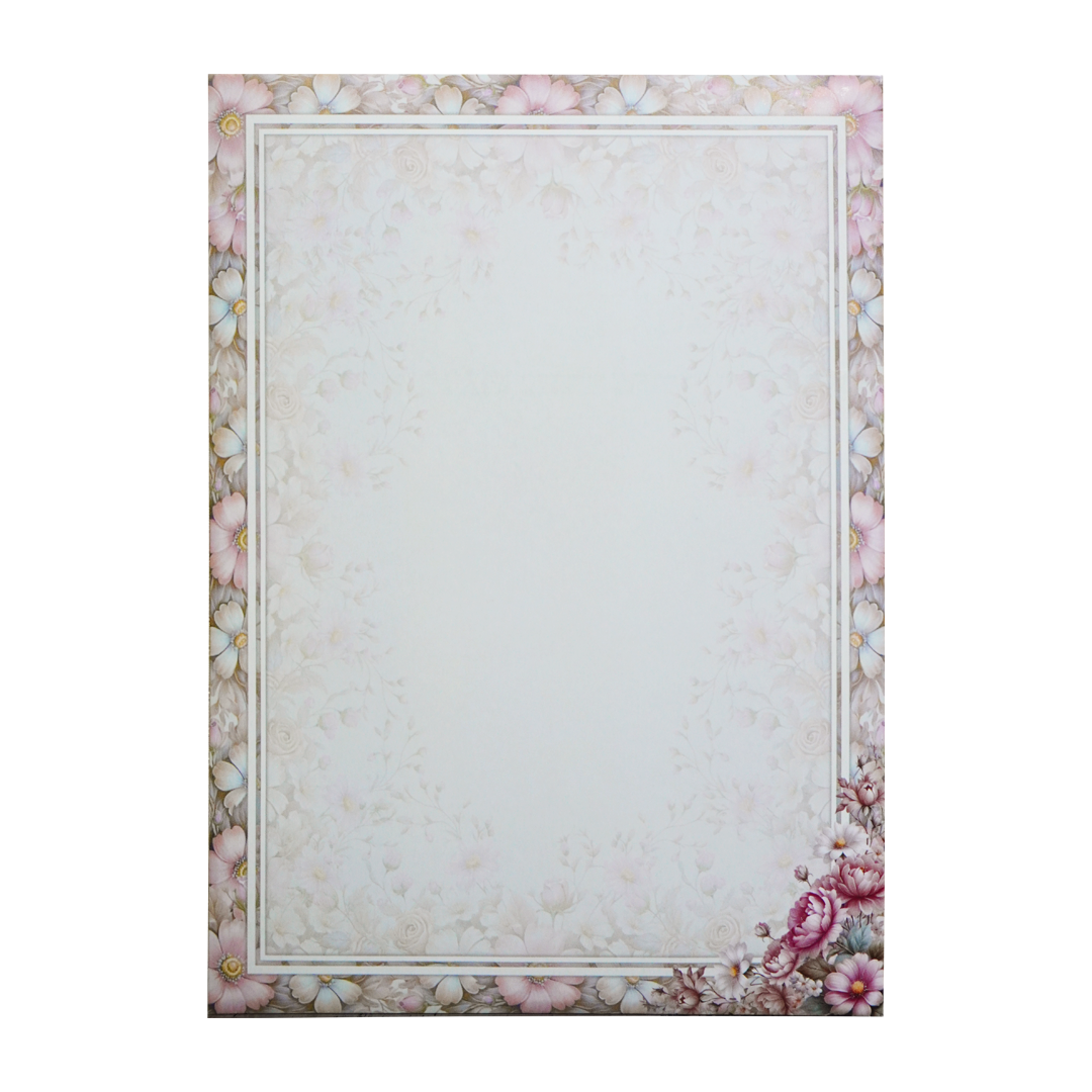 Grey Floral Door-Style Opening Wedding Card-King of Cards