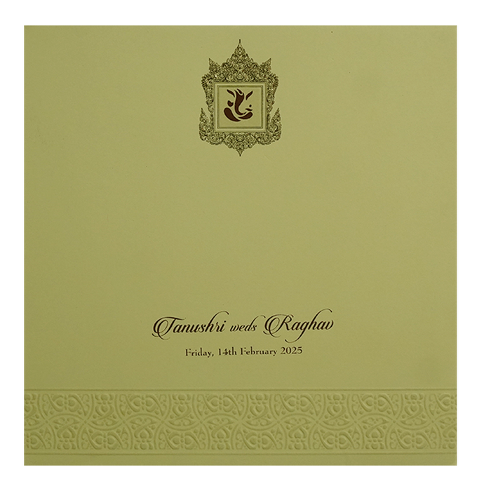 Yellow Wedding Card-King of Cards