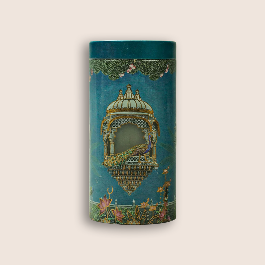 Blue Peacock Palace Return Tin Gift-GNT9909
