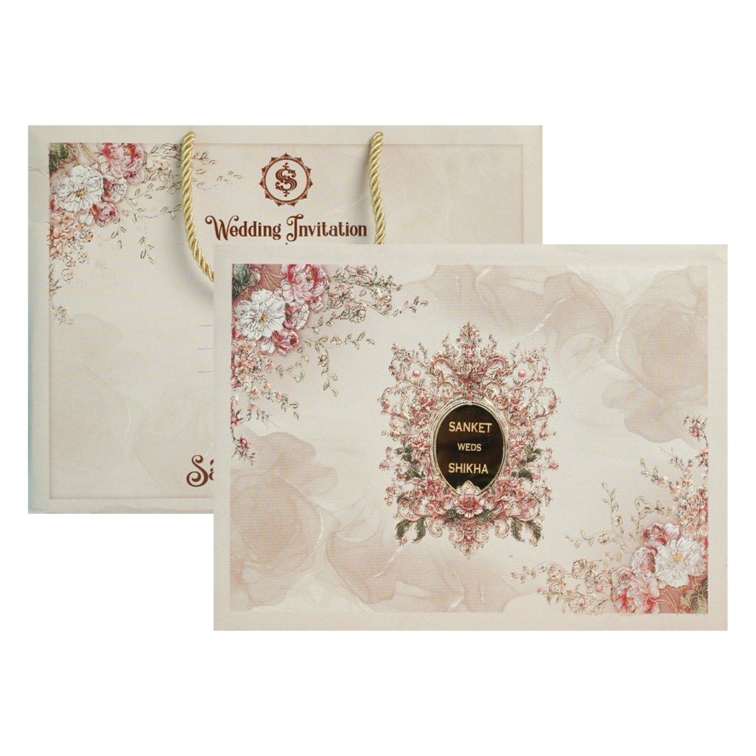 Lavender Floral Wedding Invitation Box-KSI63980