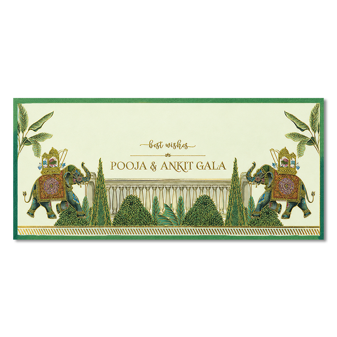 Green Elephant Money Envelpoe - KJTSMEG2