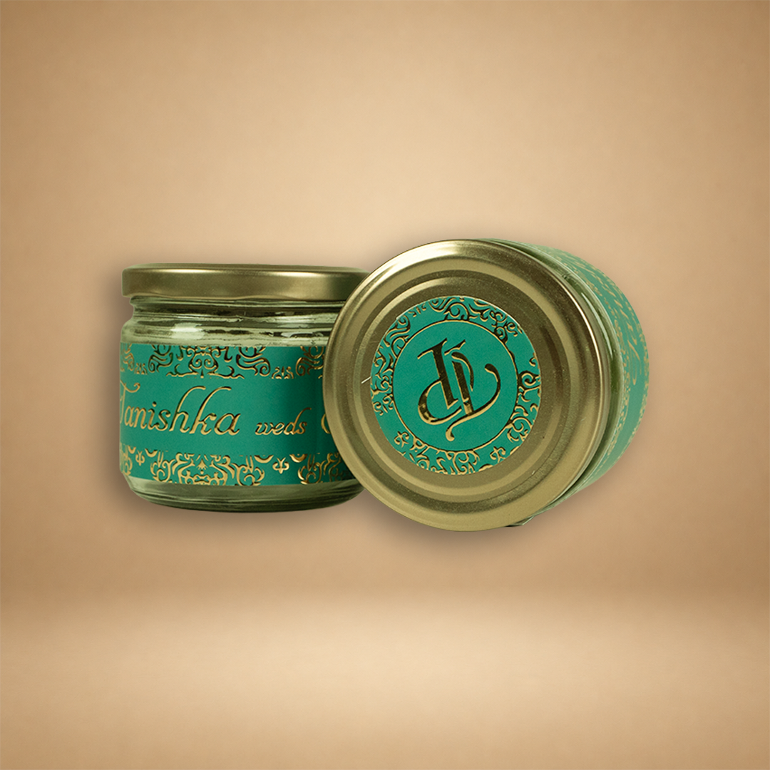 Teal Green Velvet Floral Wedding Invitation Box - KSBMD020