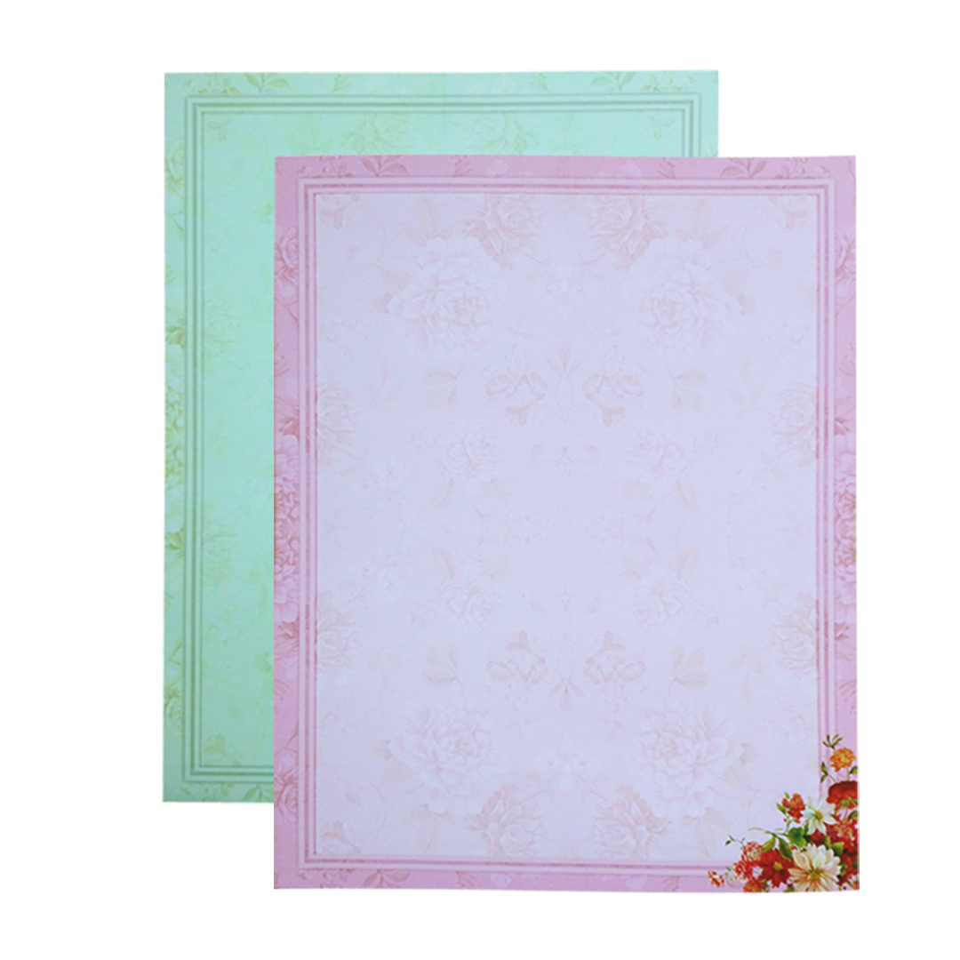 Multicolour Floral Open Door Offset Invitation In Jumbo Size-KNKJ1098-King of Cards