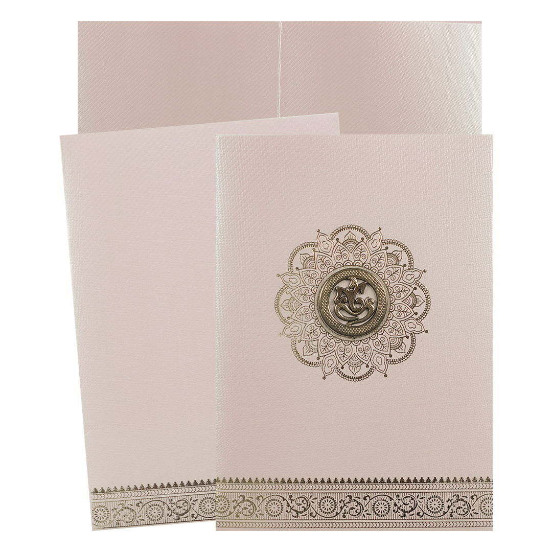 Pink Simple Wedding Card-KNKTPL026