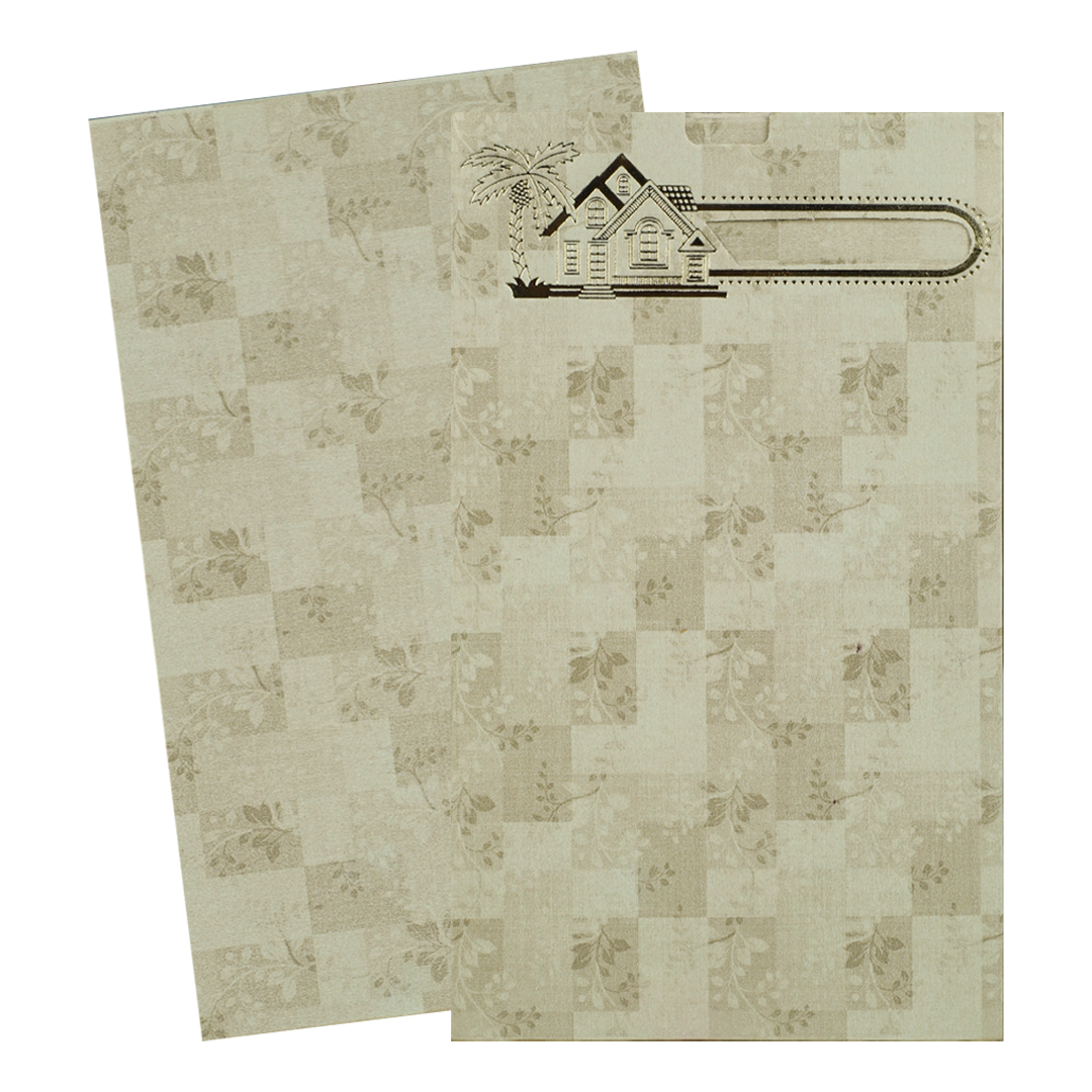 Cream House Warming Ceremony Card-KNPD3198