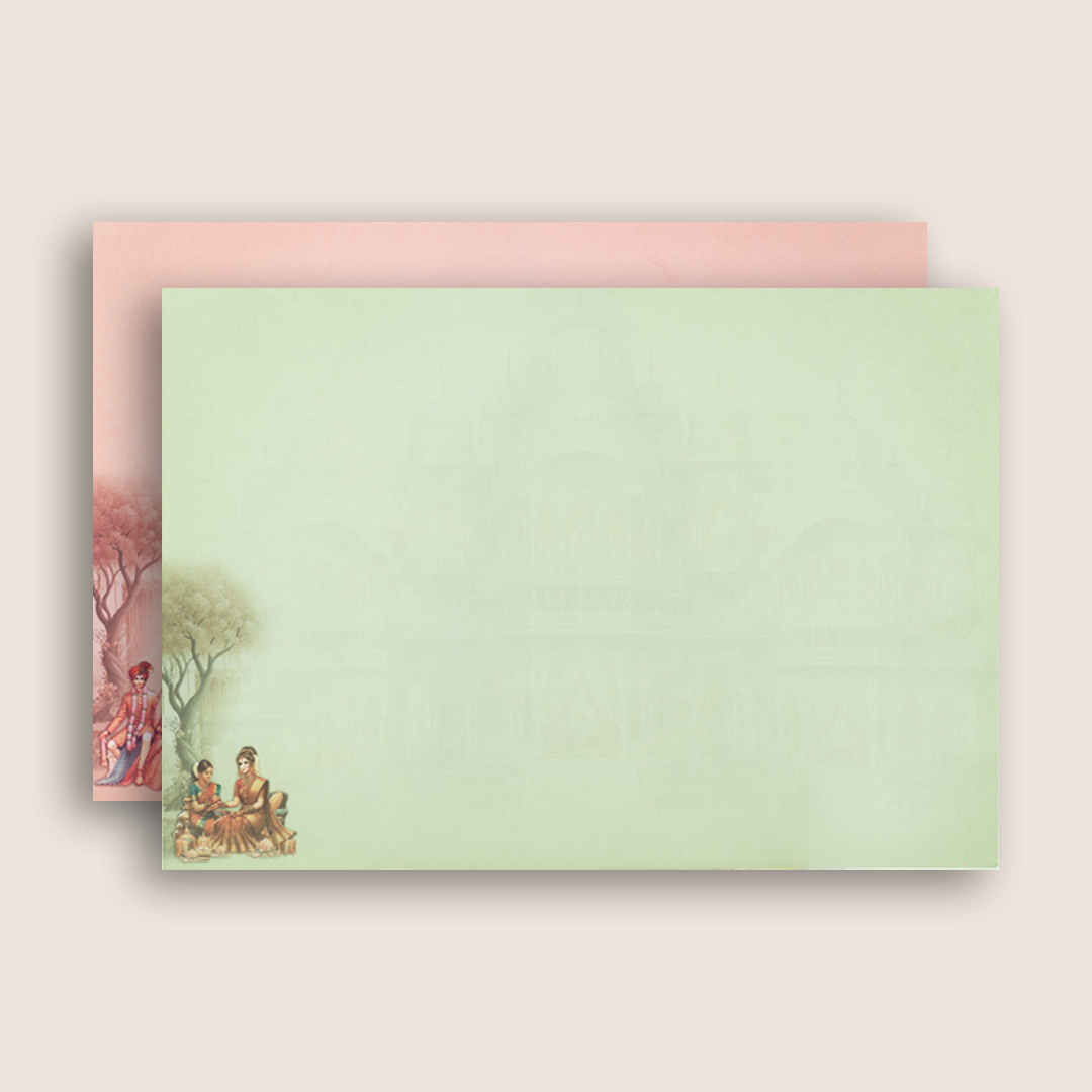 Brown Royal Palace Wedding Card - KAA05330