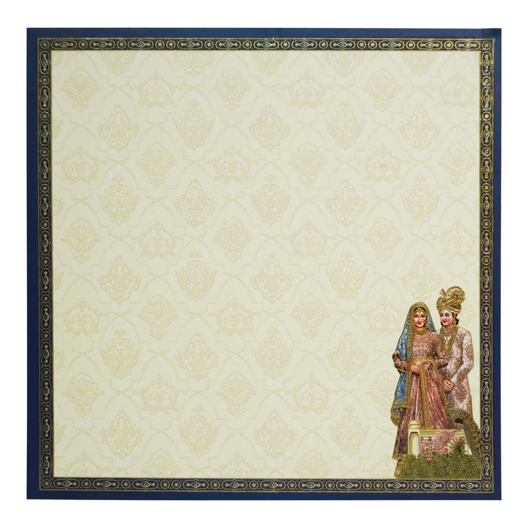 Cream Arch Padded Marriage card-King of Cards