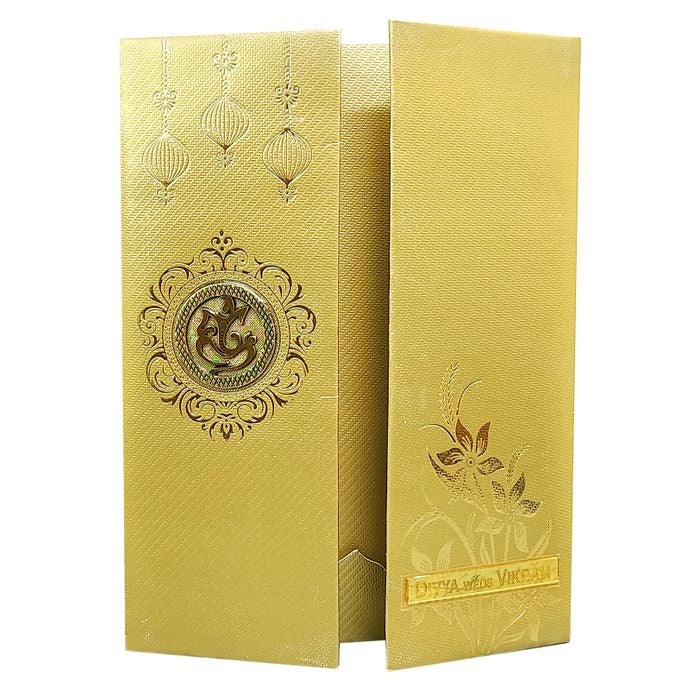 Olive Green Door Type Unique Invitation Card-King of Cards