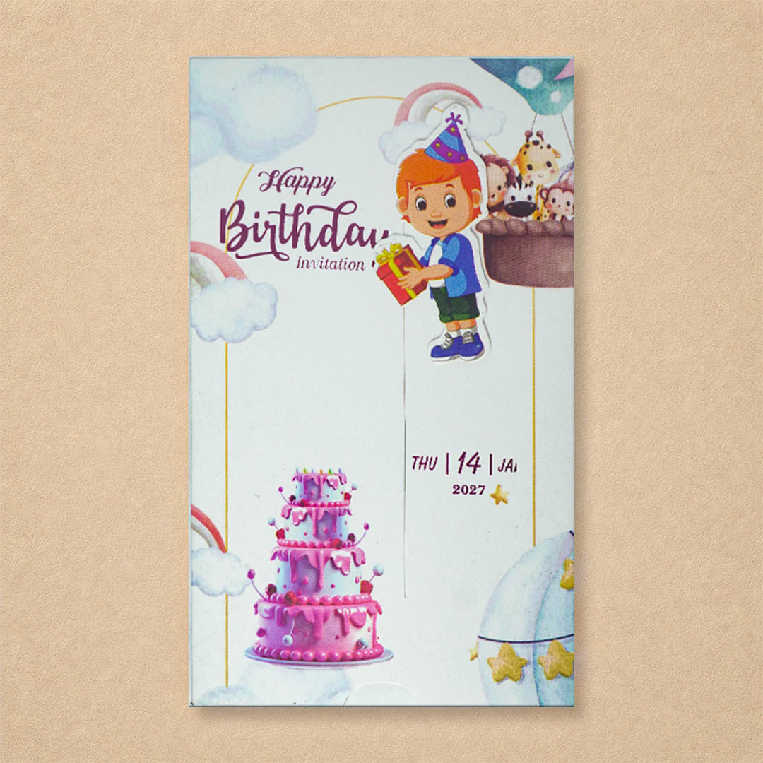 White Boy Birthday Card-KNKRL112
