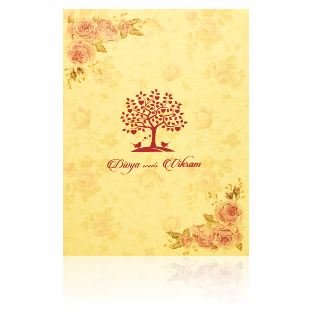 Cream Invitation Card-KNCM4041