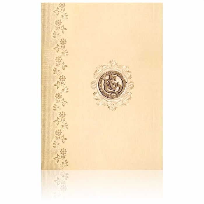 Gold Classic Paper Metallic With Gold Foiling Floral Print Design-KNCPM606G-King of Cards