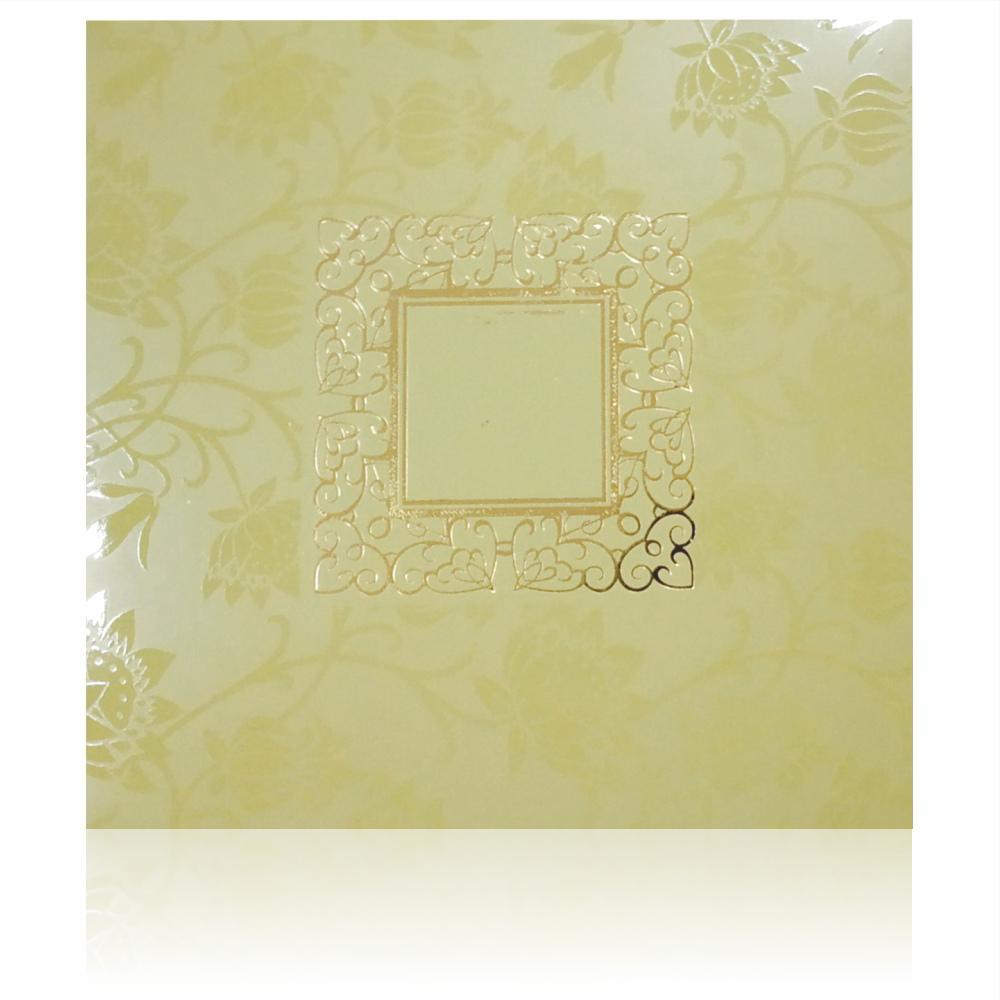 Gorgeous Green Shading With Blossom Theme Wedding Card - KND8002G