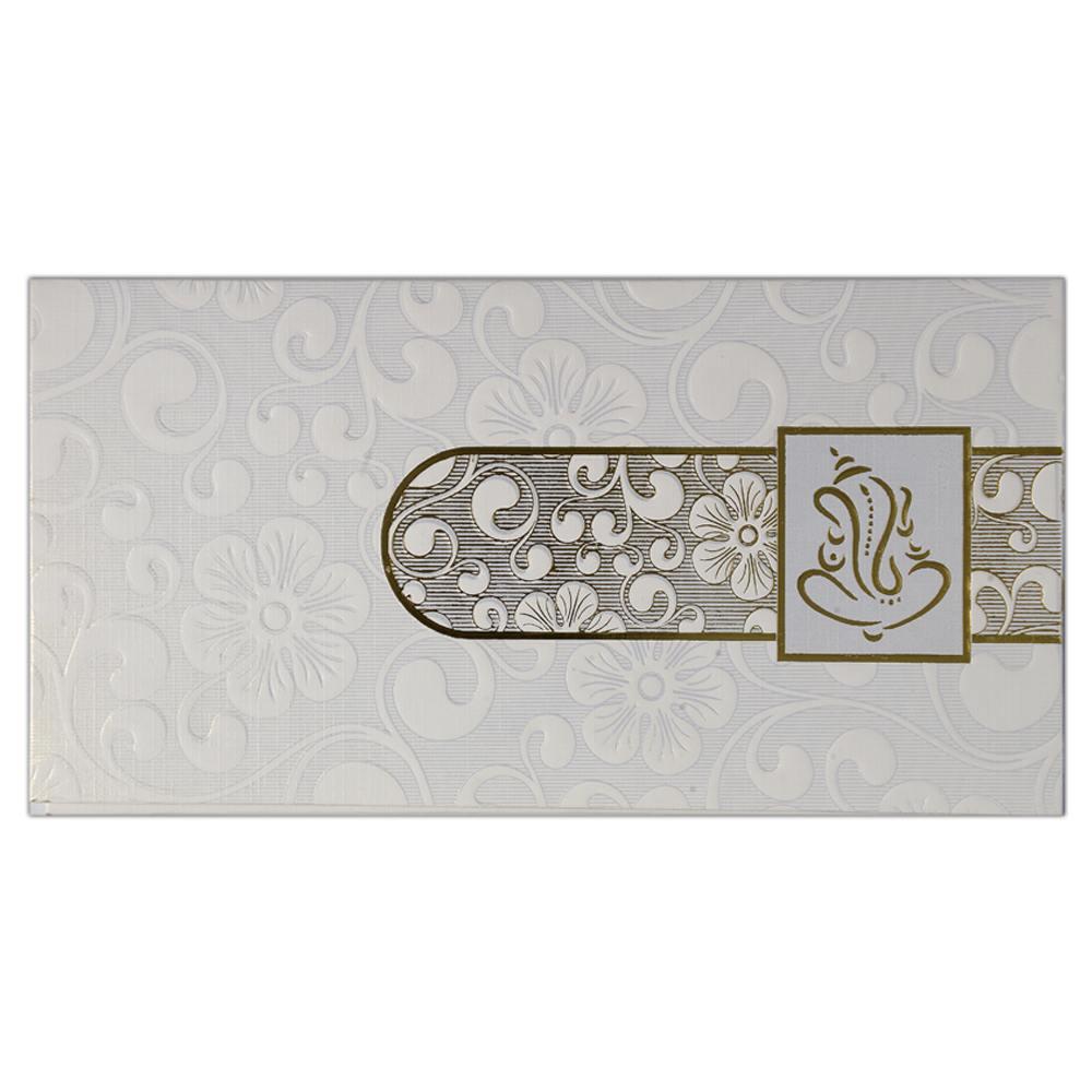 Invitation Card - Sheer White Invitation Card-KNK1010