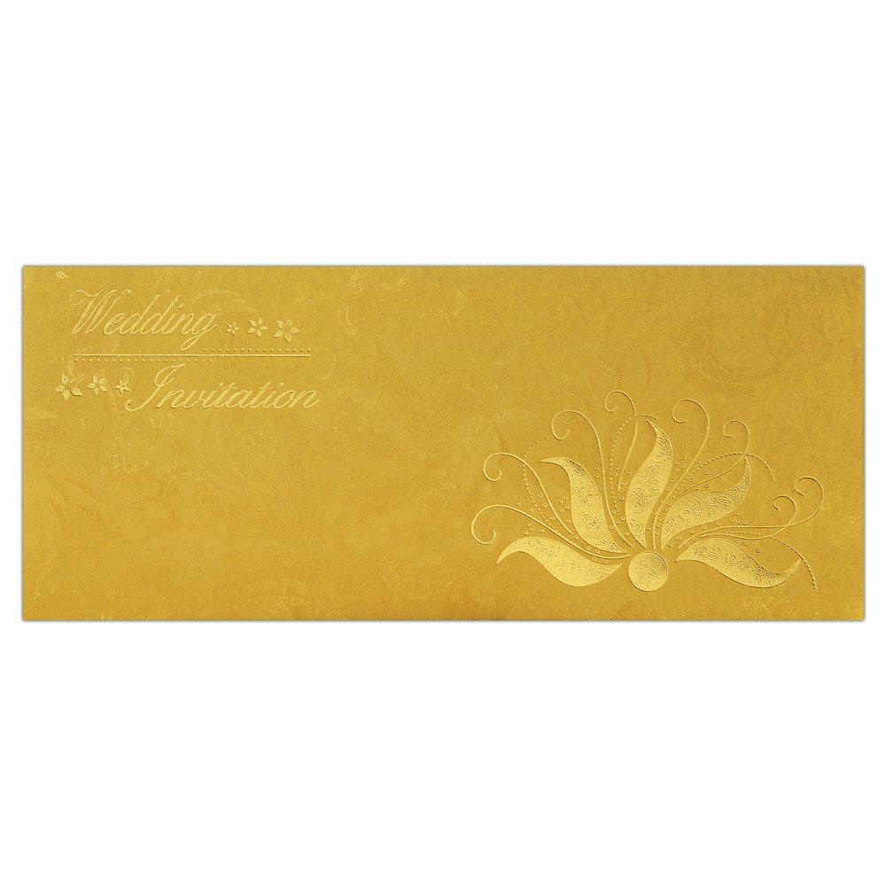 Gold Personal Invitation Card