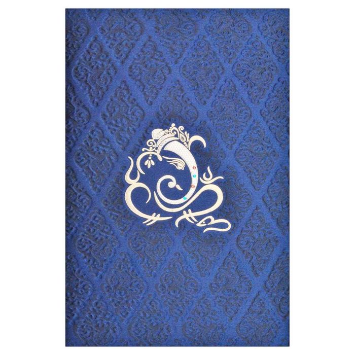 Blue Ganesha Invitation Card-King of Cards