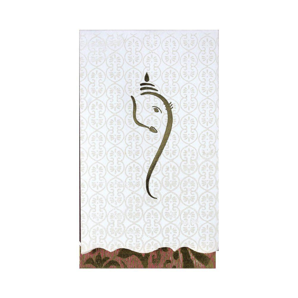 Invitation Card - Sonamukh Designer Ganesha Invitation Card-KNK1868