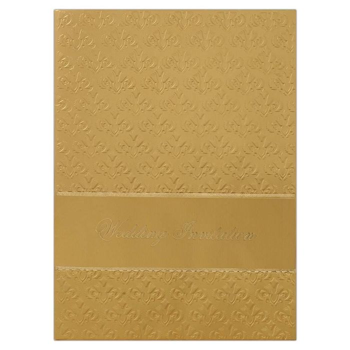 Invitation Card - Golden Wedding Invitation Cards-KNK1923-King of Cards