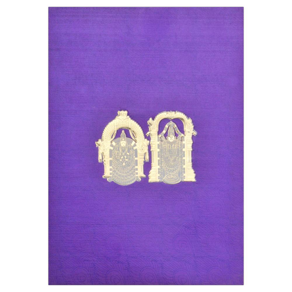 Balaji Padmavathi Blessed Wedding Card-KNK2416