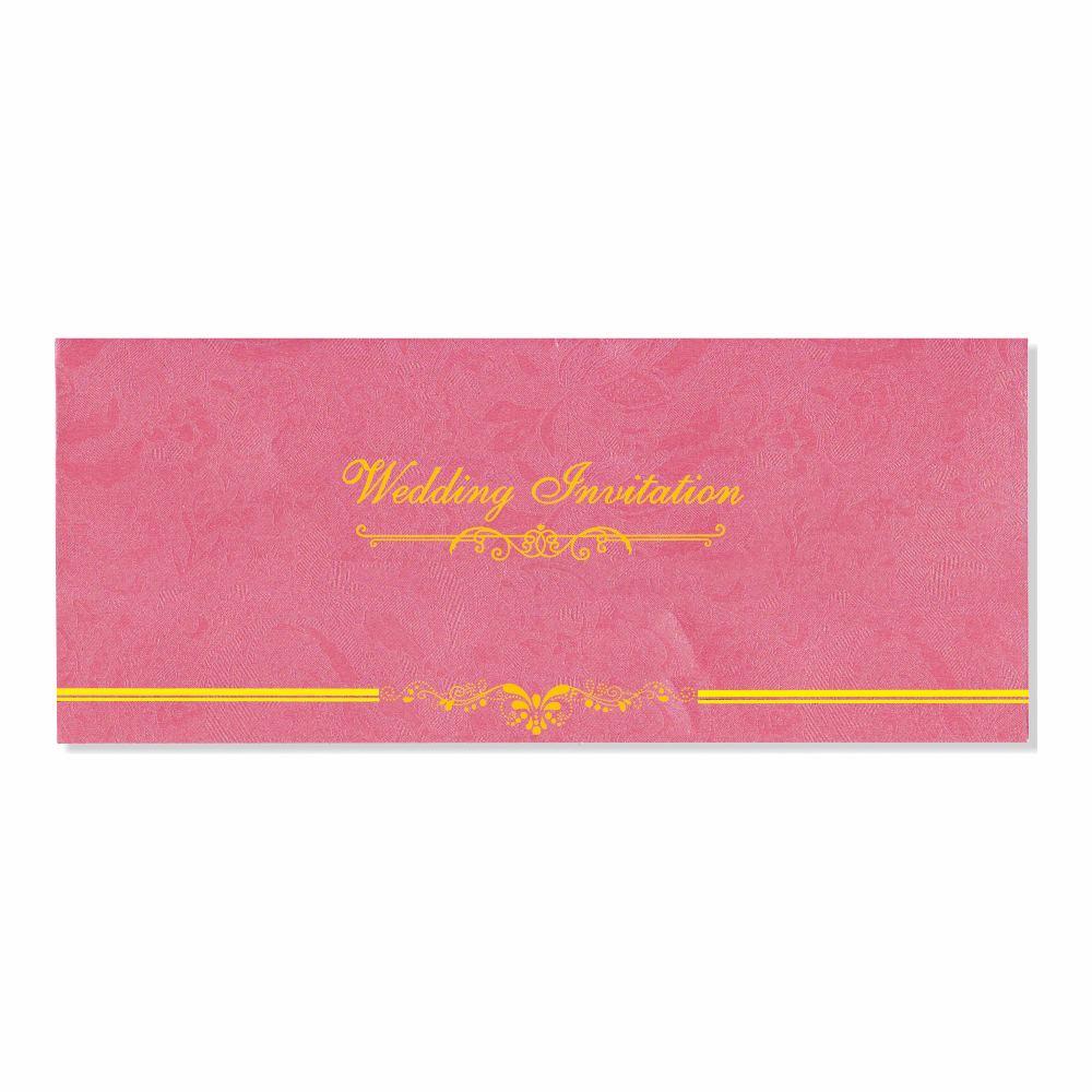 Pink Wedding Invitation Card