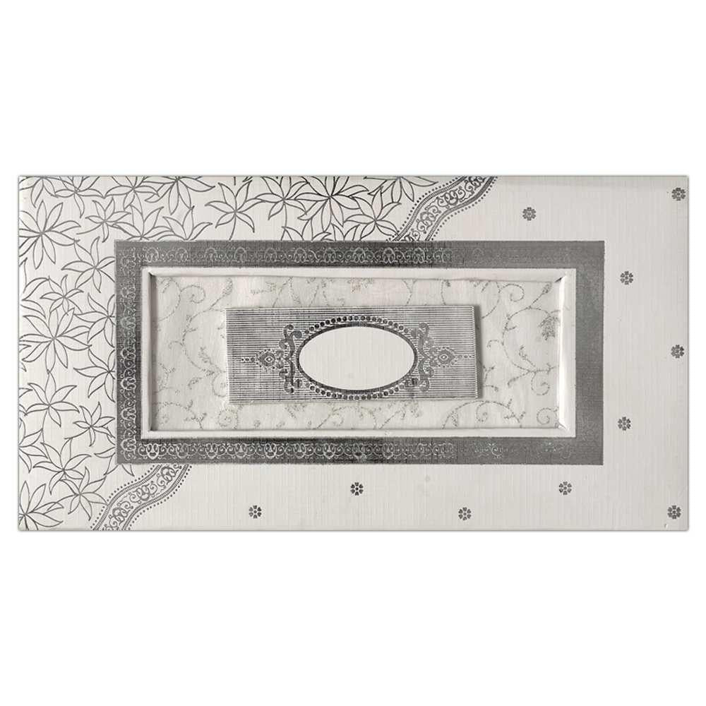 Marvelous White Shading With Wedding Invitation Card - KNK2552