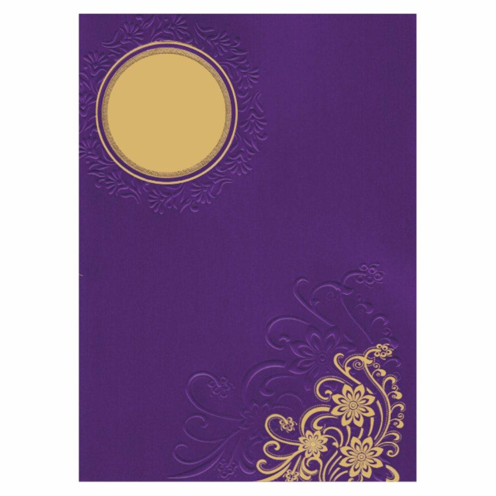 Voilet Wedding Invitation Card