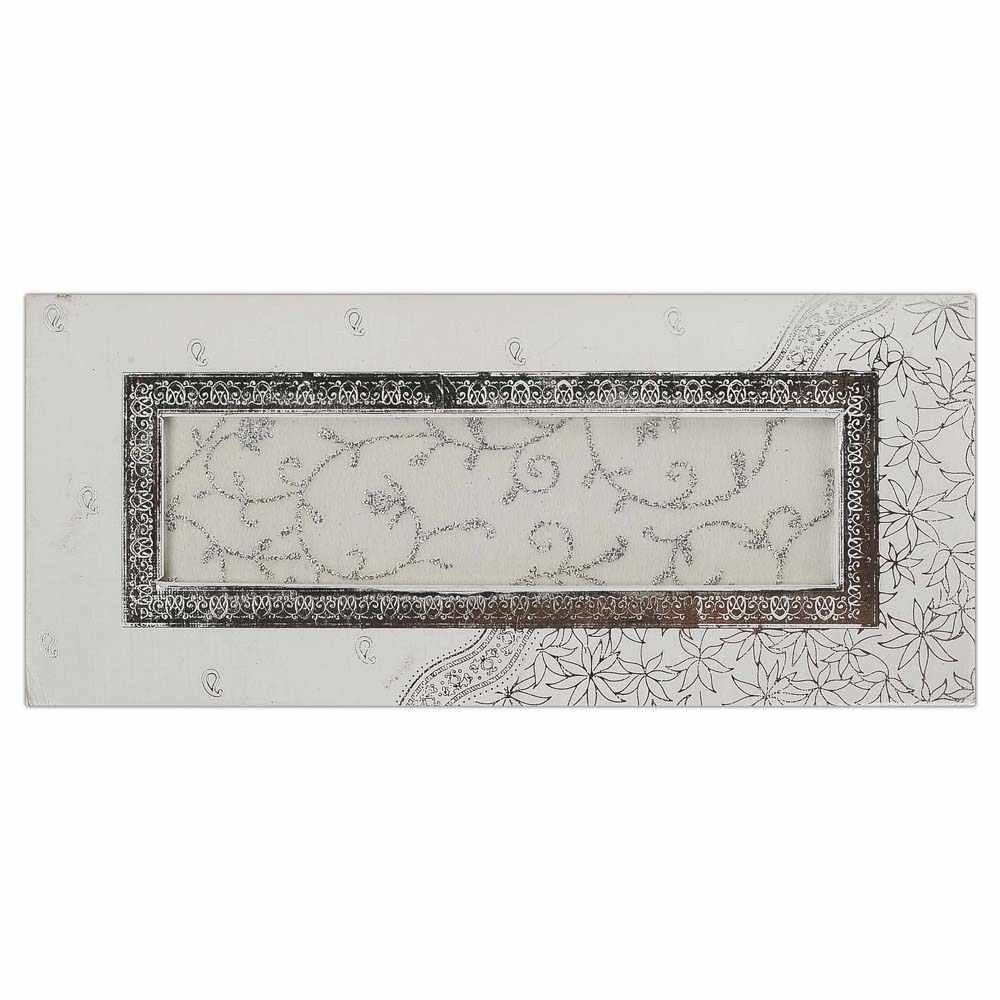 Invitation Card - Floral delight in white invitation Card-KNK3130