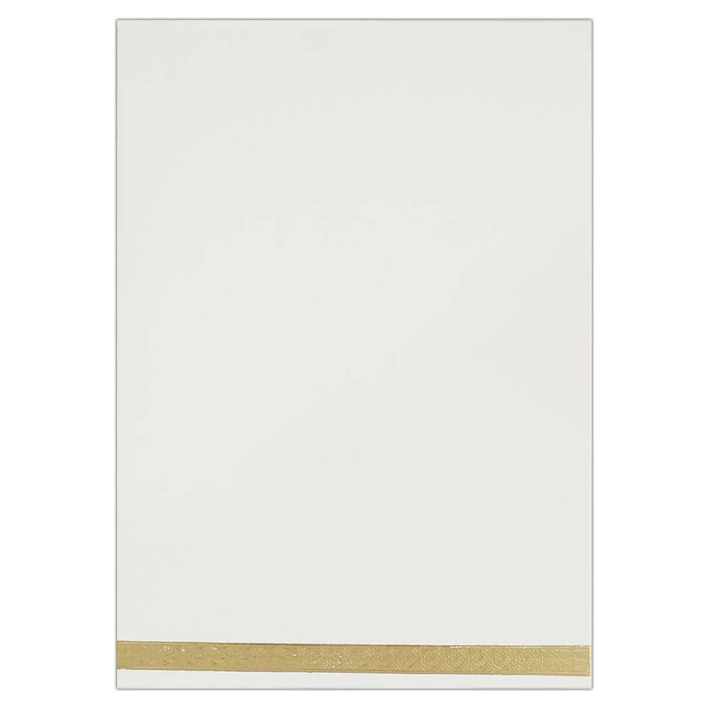 Dazzling White Shading Single Sheet Wedding Card