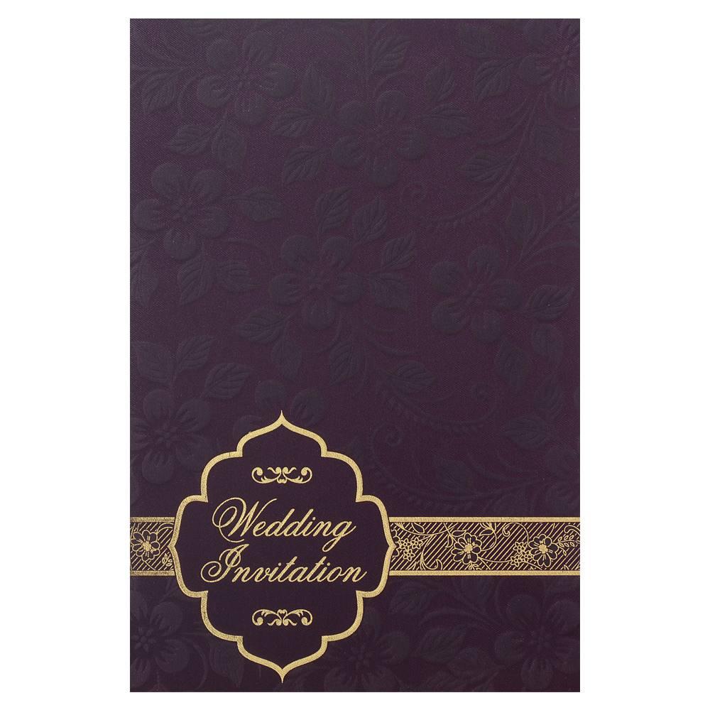 Invitation Card - Elegant Floral Wedding Invitation Cards-KNK3437