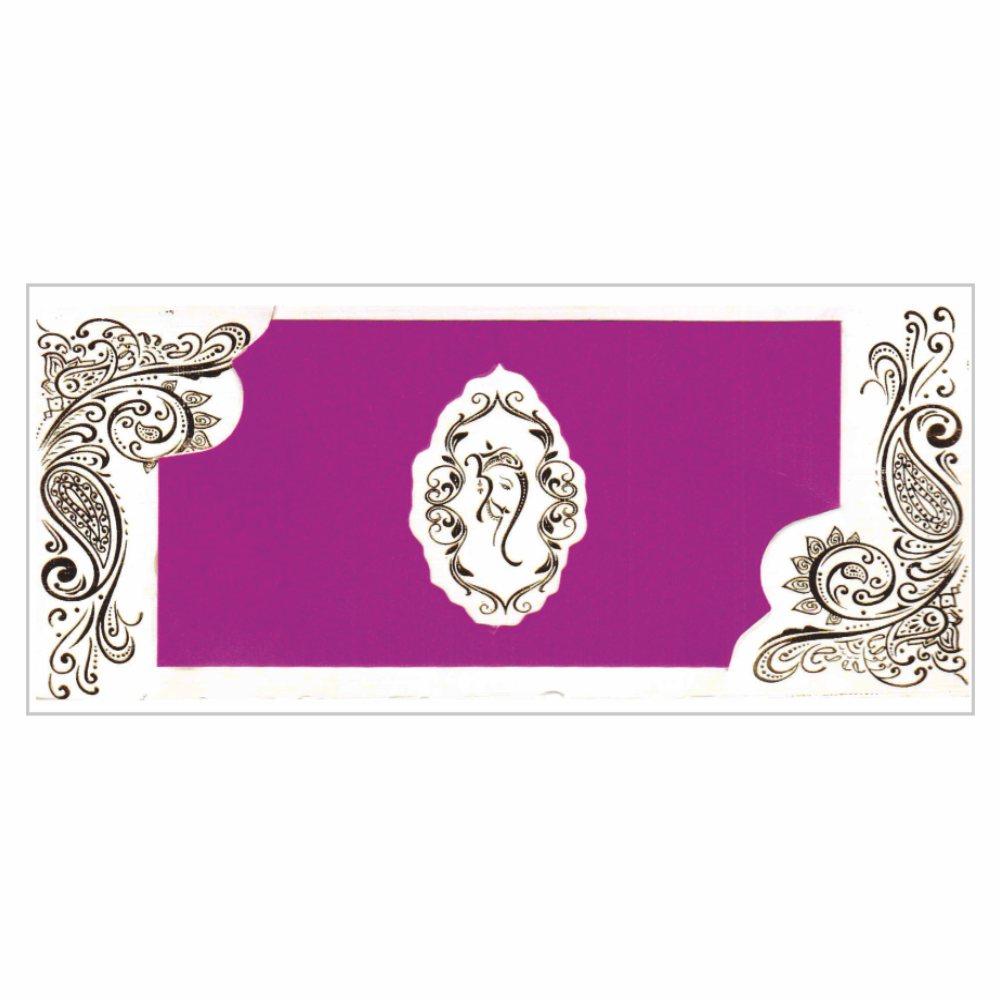 Invitation Card - Personal Pink Ganesha Card - KNK3603