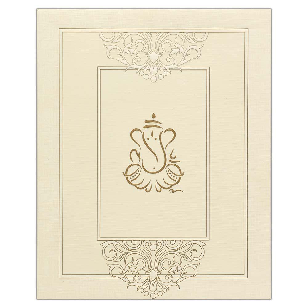 Invitation Card - Designer Ganesha Reception card-KNK3720