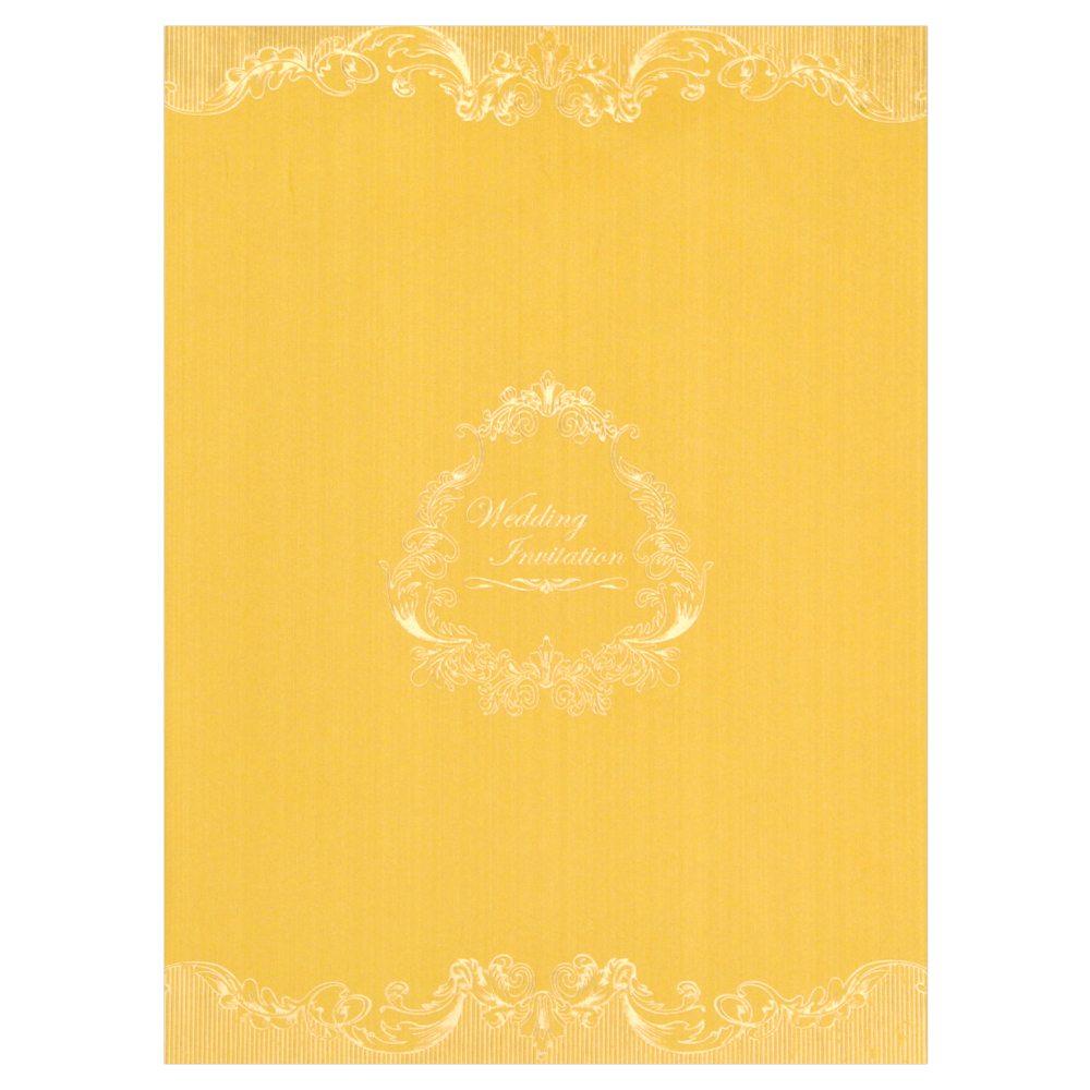 Beautiful Gold Shading with Gold Foiling Wedding Card