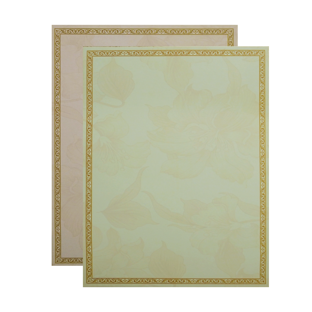 Coral Floral Wedding Card-KNKN6316