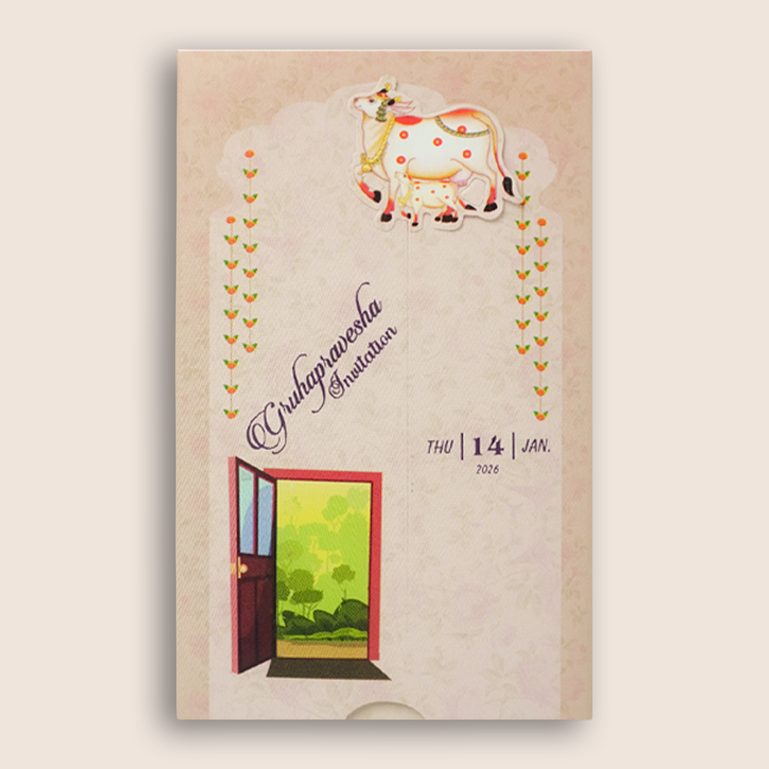Pink House Warming Card - KNKRL117
