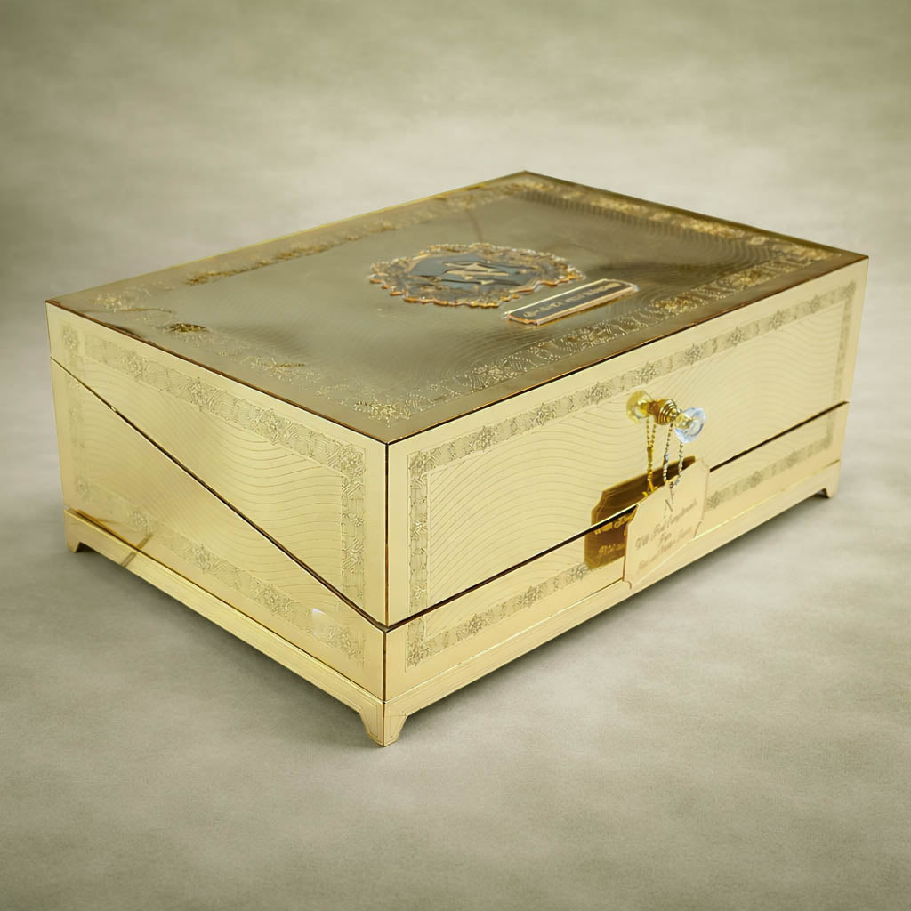Gold Premium Luxury Invitataion Box-KNLW20243