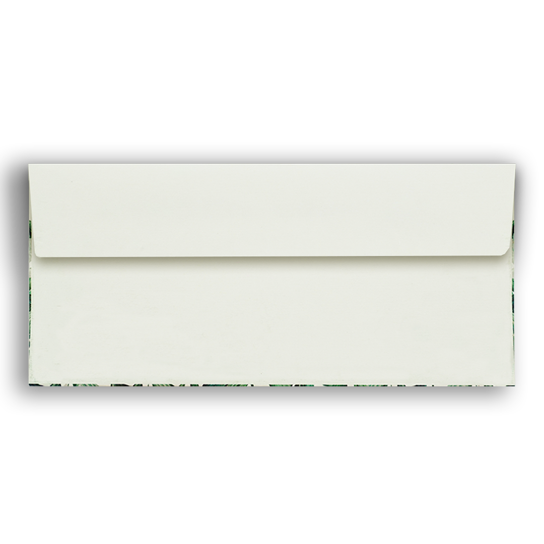 White Floral Leaf Money Envelope - KRCE4810
