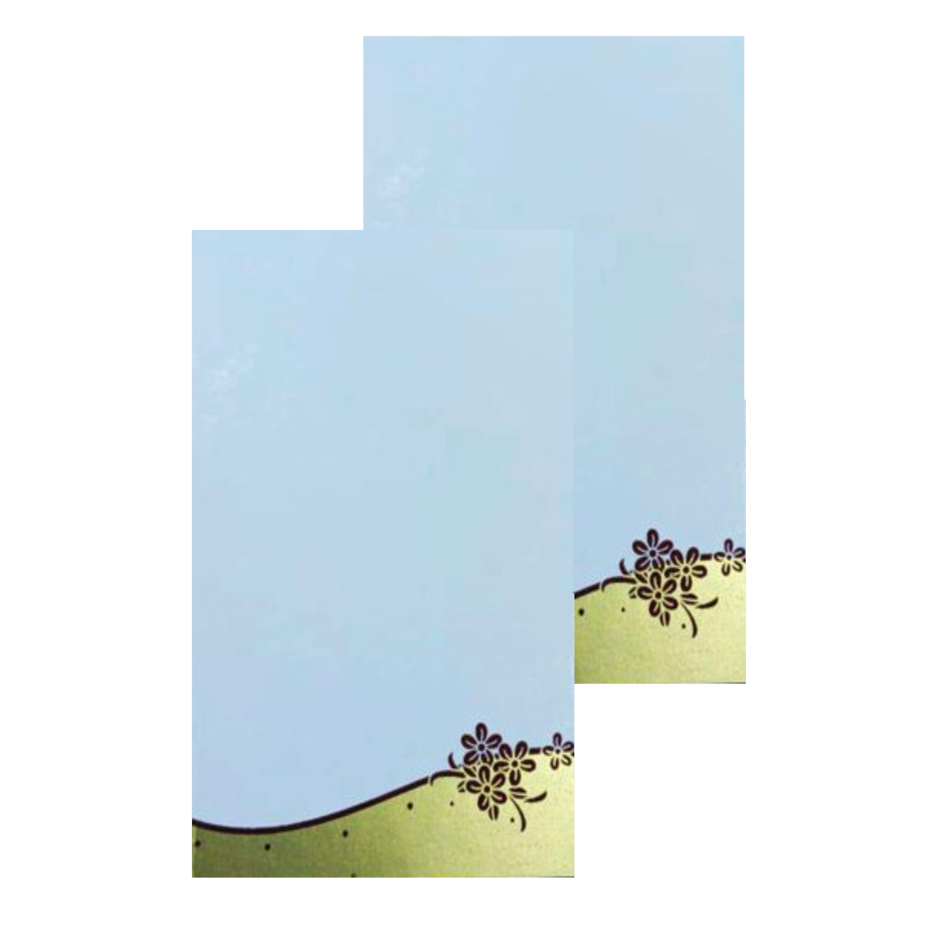 Blue Single Sheet Invitation Card-King of Cards