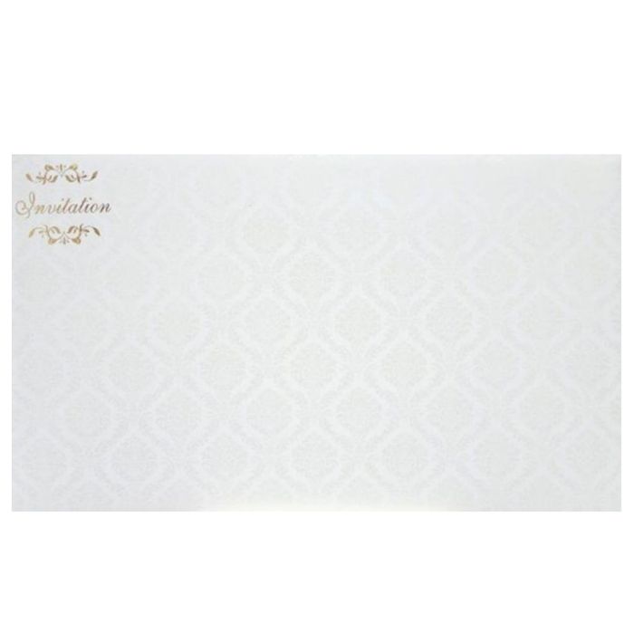 White Die Cut Invitation Card-King of Cards