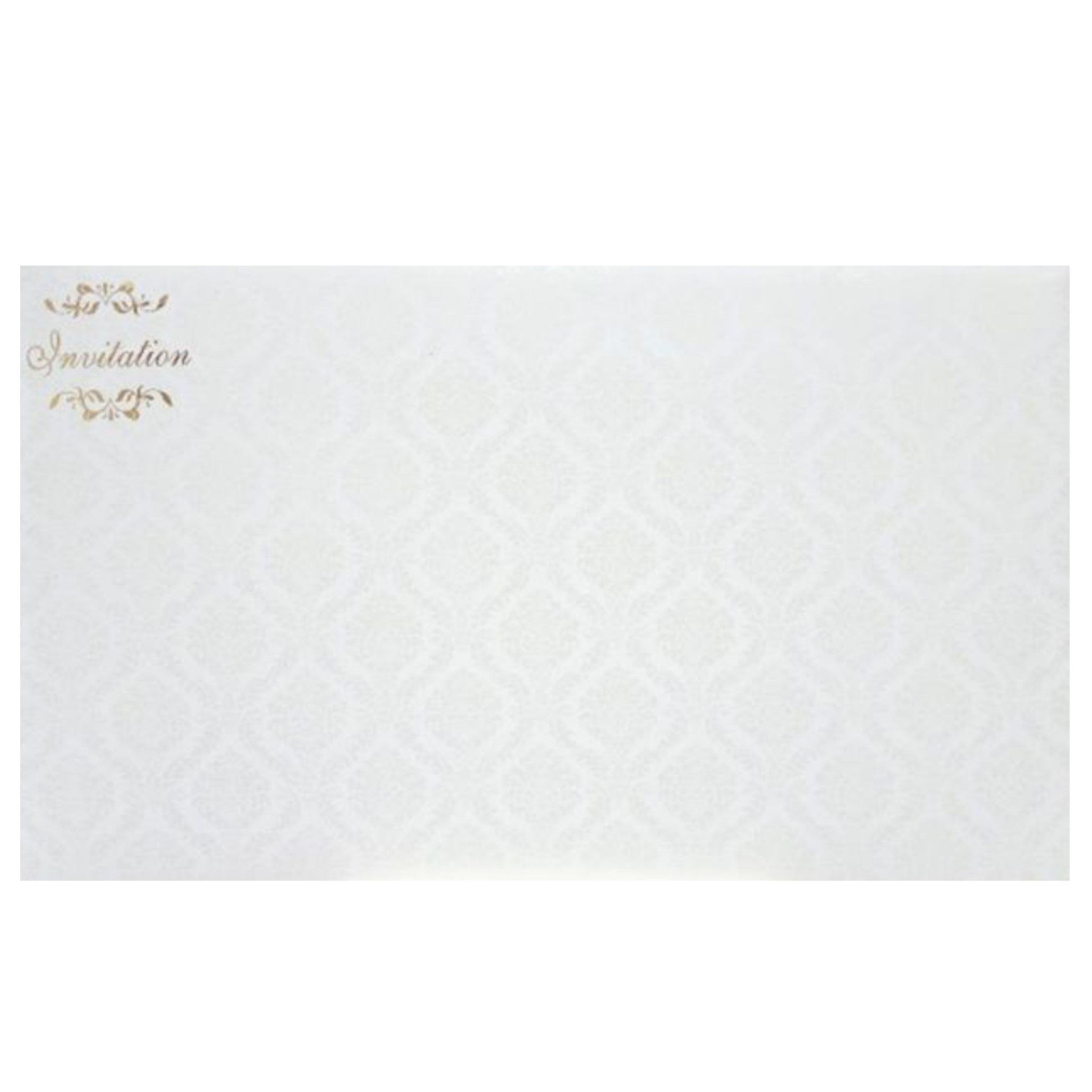 White Die Cut Invitation Card-King of Cards