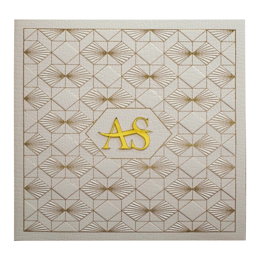 Light Pink Pattern Wedding Card-King of Cards